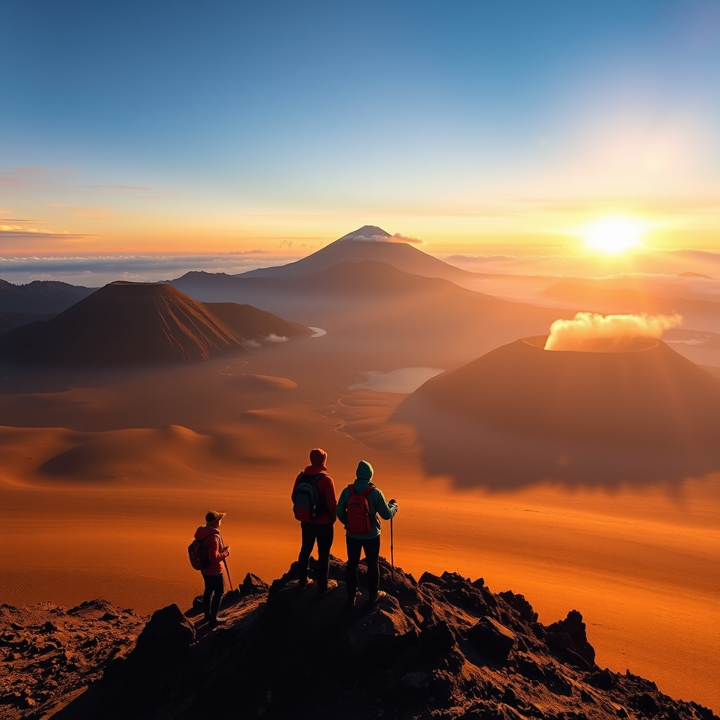 Dawn’s First Light: A Sunrise Trekking Odyssey Through Mount Bromo’s Ever-Shifting Sands