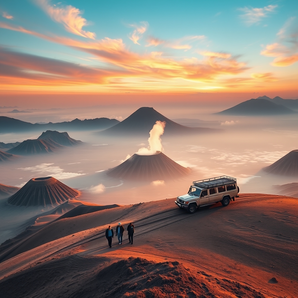 The Silent Symphony of Dawn: A Sunrise Trekking and Cultural Odyssey Through Mount Bromo’s Volcanic Expanse